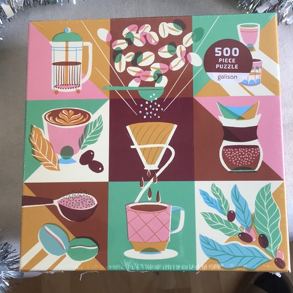 NWT Madewell Jigsaw puzzle features scenes of Coffee making. Enjoying 500 pieces - Picture 4 of 6